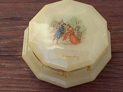 Vintage, ducceschi, Italian, handmade, alabaster, scene jewelry box_box