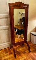 About one forint - wooden, standing, tilting mirror
