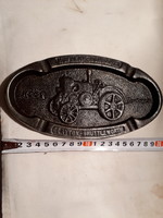 Hofherr-schrantz budapest cast iron advertising ashtray
