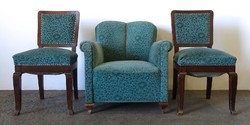 1H336 old three-piece upholstered living room set