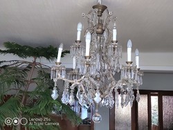 Antique crystal chandelier