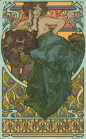 Alphonse mucha - bear - reprint