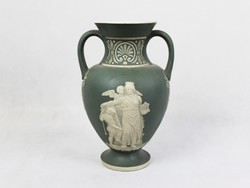 Greek patterned vase with ears