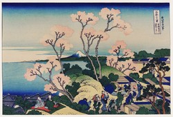 Katsushika Hokusai - Fuji Shinagawa felől - reprint