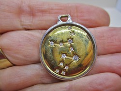 Beautiful old constellation gilded pendant