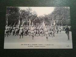 I. világháború francia képeslap győzelmi felvonulás