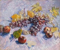 Vincent has gogh - grapes, pears, lemons, apples - reprint