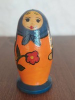 Hand painted wooden matrioska doll, ornament