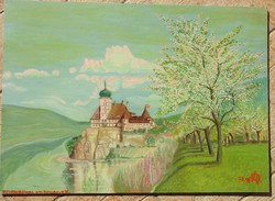 Schönbühel at the Danube _ a painting by a German contemporary painter