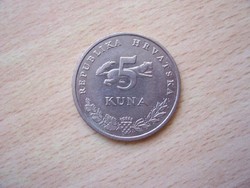 Horvátország 5 Kuna 2001