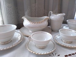 Tk thun white gold coffee tea set + accessories 29 pieces!