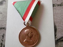 Francis Joseph's bronze medal award with chest strap t-1