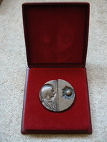 B-a-z county reward medal, medal (award), bronze sculpture in gift box