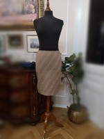 Allude andrea karg 36, metal fiber, lurex, gold-turquoise knitted skirt