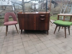 Fantastic mid century retro tatra nabytok sideboard dresser cabinet with beautiful frantisek jirák