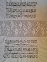 Richelieu home textile with crochet insert 122 x 87 cm