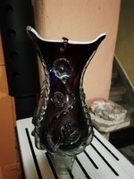 Muranói gyönyörű üveg váza nagy méretű