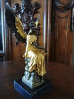 Győztes arkangyal - bronz szobor műalkotás