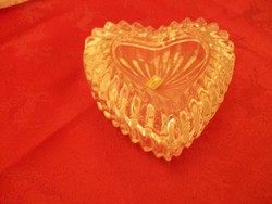 Heart shaped crystal jewelry holder