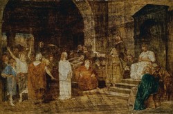 Munkácsy Mihály - Krisztus Pilátus előtt - reprint