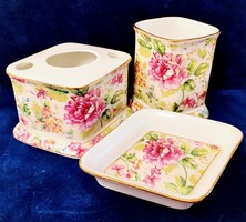 Leonardo collection English porcelain washbasin set 3 pcs