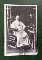Photohistorical religious rarity old silver photo on metal plate 1932 Vatican xi. Pope Pius