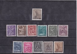 Vatikán forgalmi bélyegek teljes-sor 1966