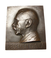 Gyula Kelemen plaque, György Edvi illés 1939