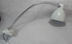 Ipari vagy szerelőlámpa  gégecsöves  retro asztali lámpa , asztallaphoz rögzíthető Szarvasi