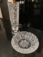 Cheap crystal vase with ashtray