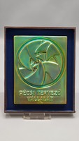 Zsolnay eozin mázas plakett PÉCSI TERVEZŐ VÁLLALAT