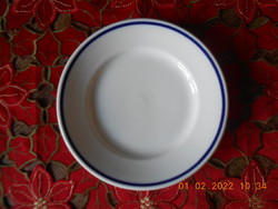 Zsolnay retro kék csíkos süteményes tányér