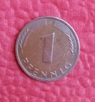 1 German pfennig 1973