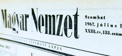 1967 március 24  /  Magyar Nemzet  /  Eredeti szülinapi újság :-) Ssz.:  18513