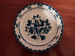 Gránit fali tányér kék mintás