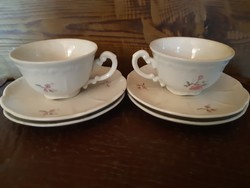 2 pcs zsolnay coffee cups + 4 saucers for replacement