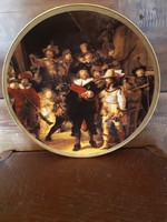 Bavaria W. German Rembrandt Éjjeli őrjárat dísztányér