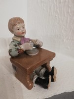 Antique müller and his companion volkstedt breakfast boy 1907-1949