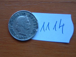 Switzerland 5 rappen 1921 / b mintmark (bern), copper-nickel # 1114