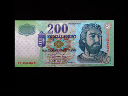 Unc - 200 forints - very nice - from the very first series in 1998