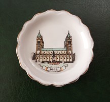 Antik jelzett Aquincum porcelán emléktárgy dísztárgy ajándéktárgy