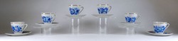 1H749 old six person china porcelain coffee cup set