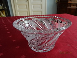 Lead crystal centerpiece, hand-polished, top diameter 15 cm. He has!