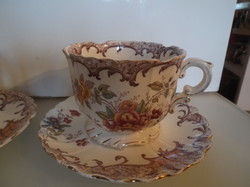 Porcelain - 9 pcs - fleury sarreguemines - antique - tea set