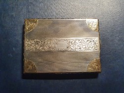 900 silver cigarette case with Diana and Pest metal mark, gilded on the edge