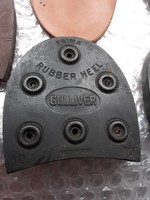 Midcentury/retro magyar ipari termek: Gulliver cipősarok pár, bakkancs sarok pár