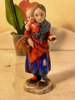 About one forint - antique miniature capo di monte porcelain - with mother's mother
