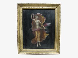 Allegorical female figure 19th century Austrian painter