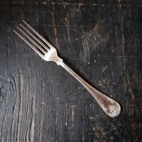 Antique silver plated fork