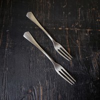 Antique silver plated dessert fork (2 pcs)